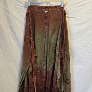 Bohemian Multicolor Embroidered Scarf